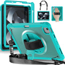 For iPad Air 2/ Air 1 Pro 11 inch Heavy Duty Hybrid Tablet Case with Handle & Strap