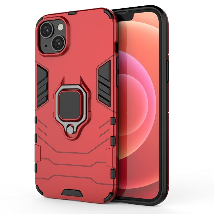 For iPhone 15 Pro Shockproof PC + TPU Holder Phone Case Cover