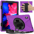 For Lenovo P11 Silicone Hybrid PC Tablet Case with Grip & Shoulder Strap