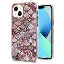 For iPhone 15 Electroplating Pattern IMD TPU Shockproof Case