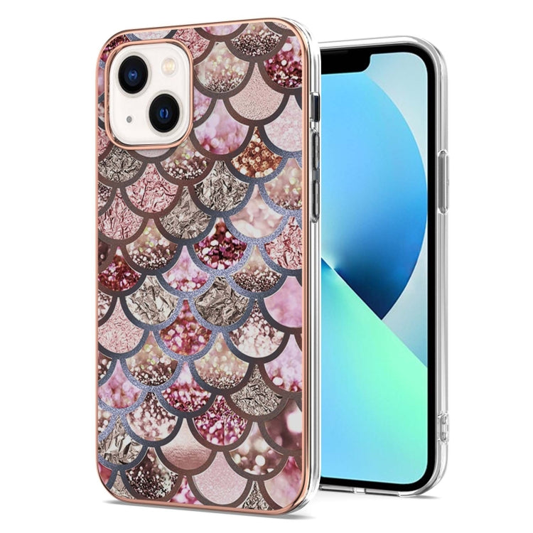 For iPhone 15 Pro Electroplating Pattern IMD TPU Shockproof Case