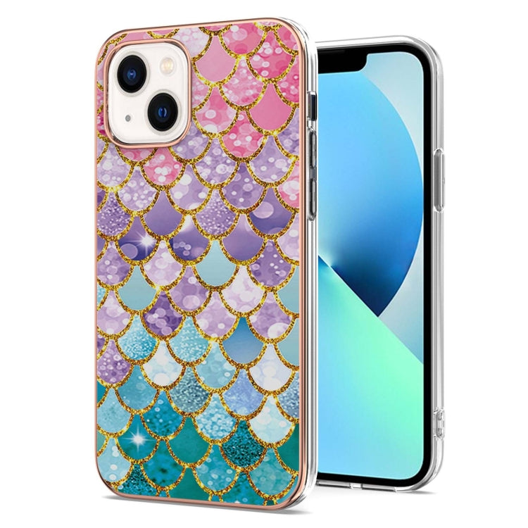 For iPhone 15 Pro Electroplating Pattern IMD TPU Shockproof Case