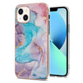 For iPhone 15 Electroplating Pattern IMD TPU Shockproof Case