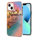 For iPhone 15 Electroplating Pattern IMD TPU Shockproof Case
