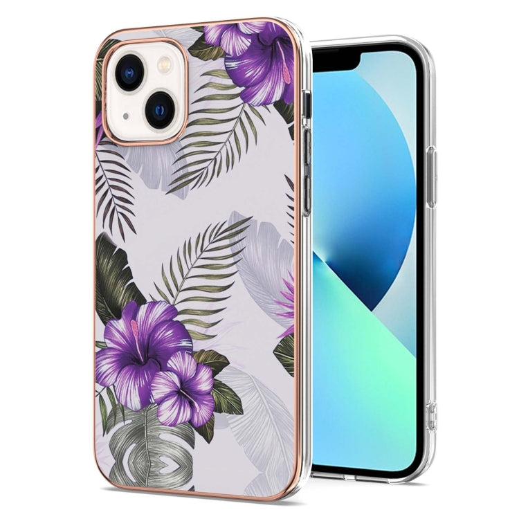 For iPhone 15 Pro Electroplating Pattern IMD TPU Shockproof Case