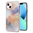 For iPhone 15 Electroplating Pattern IMD TPU Shockproof Case