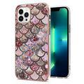 For iPhone 15 Pro Electroplating Pattern IMD TPU Shockproof Case