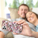 For iPhone 15 Electroplating Pattern IMD TPU Shockproof Case