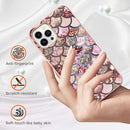 For iPhone 15 Electroplating Pattern IMD TPU Shockproof Case