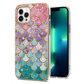 For iPhone 15 Pro Electroplating Pattern IMD TPU Shockproof Case