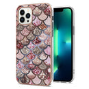 For iPhone 15 Electroplating Pattern IMD TPU Shockproof Case