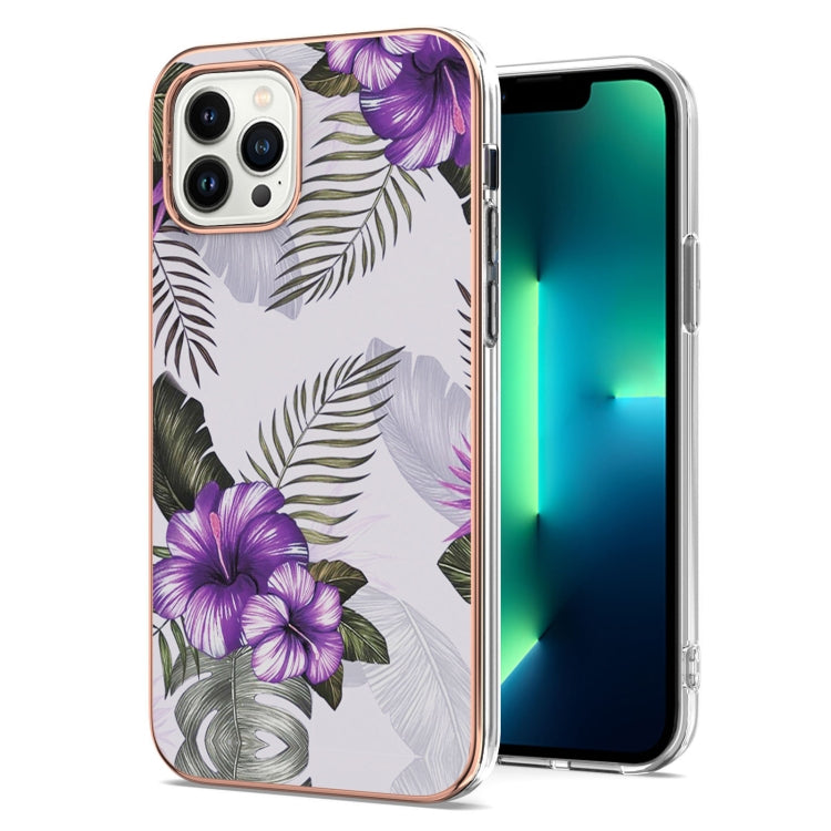 For iPhone 15 Pro Electroplating Pattern IMD TPU Shockproof Case