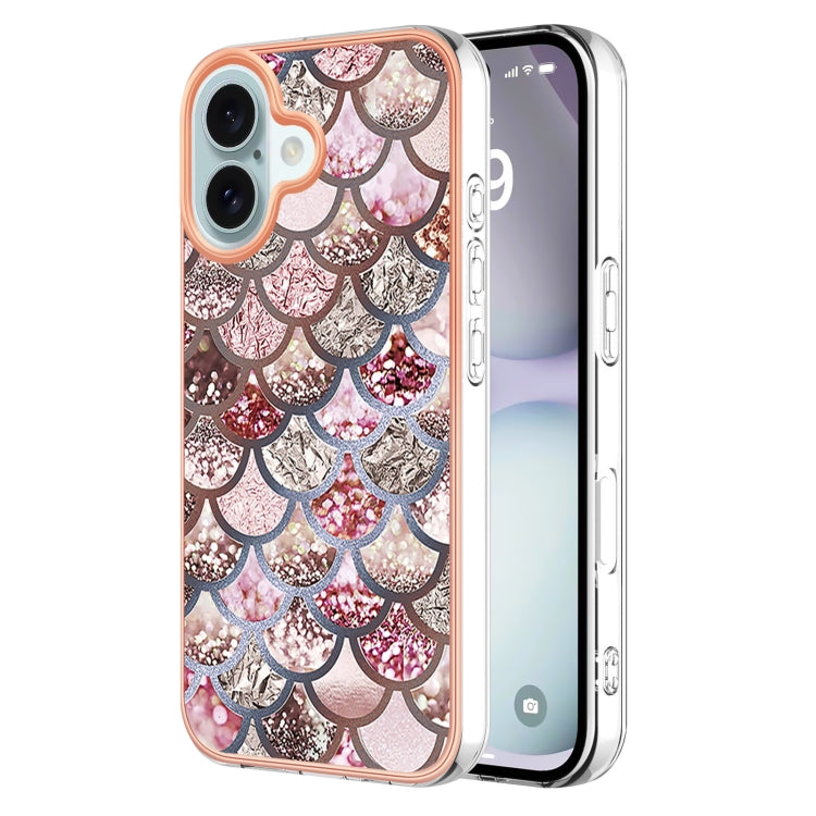 For iPhone 15 Pro Electroplating Pattern IMD TPU Shockproof Case