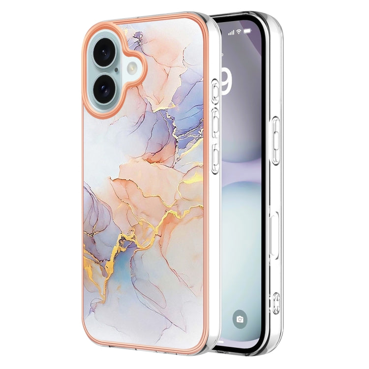 For iPhone 15 Pro Electroplating Pattern IMD TPU Shockproof Case