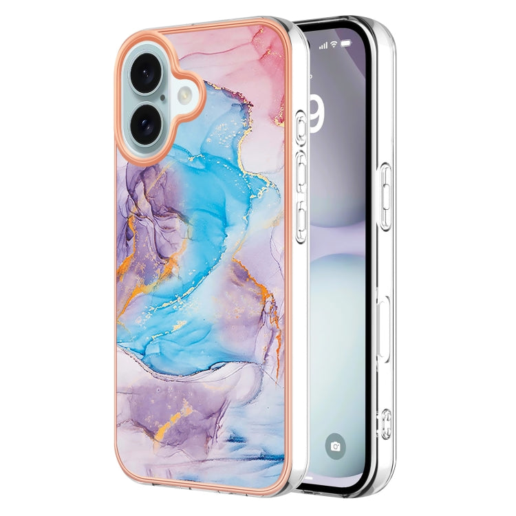 For iPhone 15 Pro Electroplating Pattern IMD TPU Shockproof Case