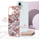 For iPhone 15 Pro Max Electroplating Pattern IMD TPU Shockproof Case