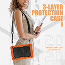 For Samsung Galaxy Tab S6 Lite P610 ShockproofShockproof Case with Holder & Shoulder Strap& Pen Holder