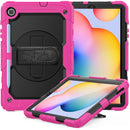 For Samsung Galaxy Tab S6 Lite P610 ShockproofShockproof Case with Holder & Shoulder Strap& Pen Holder