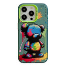 Animal Pattern Oil Painting Series PC + TPU Phone Case, For iPhone 15 Pro Max