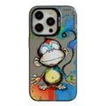 Animal Pattern Oil Painting Series PC + TPU Phone Case, For iPhone 15 Pro