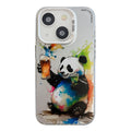 Animal Pattern Oil Painting Series PC + TPU Phone Case, For iPhone 15