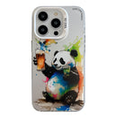 Animal Pattern Oil Painting Series PC + TPU Phone Case, For iPhone 16 Pro Max