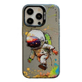 Animal Pattern Oil Painting Series PC + TPU Phone Case, For iPhone 16 Pro Max