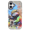 Animal Pattern Oil Painting Series PC + TPU Phone Case, For iPhone 16 Plus