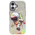 Animal Pattern Oil Painting Series PC + TPU Phone Case, For iPhone 16 Plus