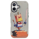 Animal Pattern Oil Painting Series PC + TPU Phone Case, For iPhone 16 Plus