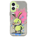 Animal Pattern Oil Painting Series PC + TPU Phone Case, For iPhone 16 Plus