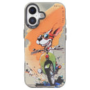 Animal Pattern Oil Painting Series PC + TPU Phone Case, For iPhone 16 Plus