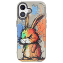 Animal Pattern Oil Painting Series PC + TPU Phone Case, For iPhone 16