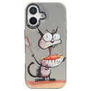 Animal Pattern Oil Painting Series PC + TPU Phone Case, For iPhone 17