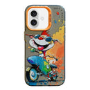 Animal Pattern Oil Painting Series PC + TPU Phone Case, For iPhone Air