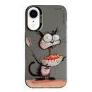 Animal Pattern Oil Painting Series PC + TPU Phone Case, For iPhone XR
