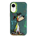 Animal Pattern Oil Painting Series PC + TPU Phone Case, For iPhone XR