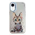 Animal Pattern Oil Painting Series PC + TPU Phone Case, For iPhone XR
