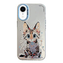 Animal Pattern Oil Painting Series PC + TPU Phone Case, For iPhone XR