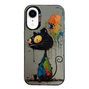 Animal Pattern Oil Painting Series PC + TPU Phone Case, For iPhone XR