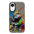 Animal Pattern Oil Painting Series PC + TPU Phone Case, For iPhone XR