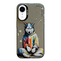 Animal Pattern Oil Painting Series PC + TPU Phone Case, For iPhone XR