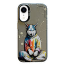 Animal Pattern Oil Painting Series PC + TPU Phone Case, For iPhone XR