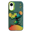 Animal Pattern Oil Painting Series PC + TPU Phone Case, For iPhone XR