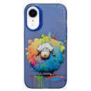 Animal Pattern Oil Painting Series PC + TPU Phone Case, For iPhone XR