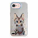 Animal Pattern Oil Painting Series PC + TPU Phone Case, For iPhone 6s / 6