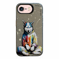 Animal Pattern Oil Painting Series PC + TPU Phone Case, For iPhone 6s / 6