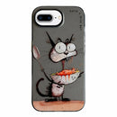 Animal Pattern Oil Painting Series PC + TPU Phone Case, For iPhone 7 Plus / 8 Plus