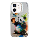 Animal Pattern Oil Painting Series PC + TPU Phone Case, For iPhone 12 mini