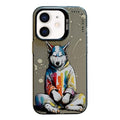 Animal Pattern Oil Painting Series PC + TPU Phone Case, For iPhone 12 mini